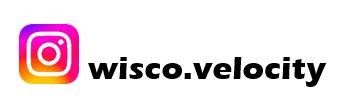 Instagram logo with wisco.velocity written in text to the right of the logo