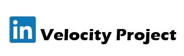 LinkedIn logo with Velocity Project written in text to the right of the logo